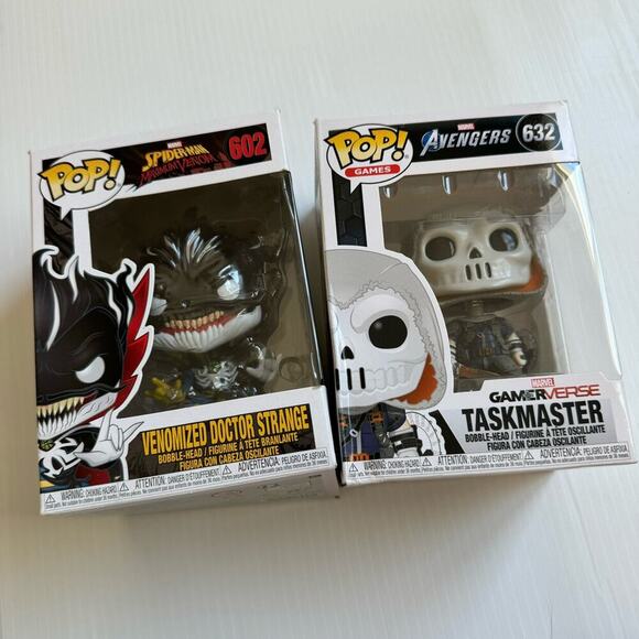 Funko Pop 602 Venomized Doctor Strange 632 Gamerverse Taskmaster - Picture 1 of 8